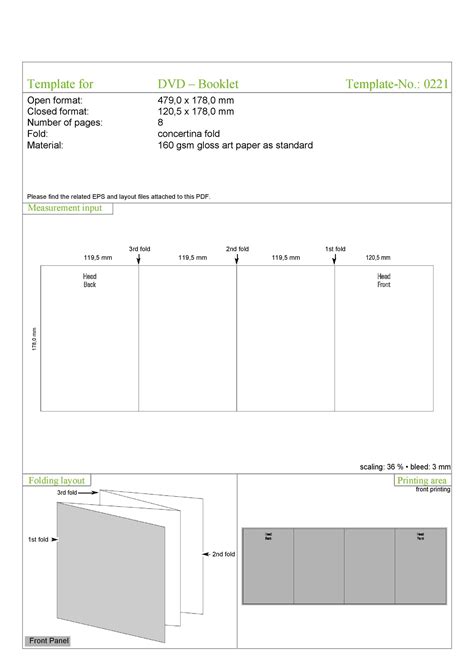 Free Printable Booklet Template