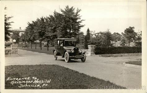 Entrance to Geisinger Hospital Danville, PA Postcard