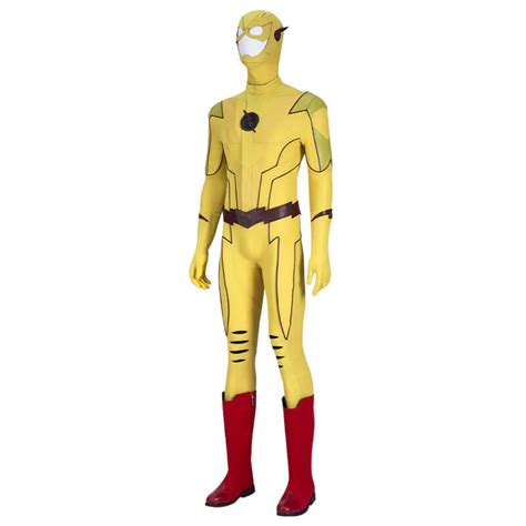 The Flash Season 8 Reverse Flash Costume Eobard Thawne Cosplay Yellow ...