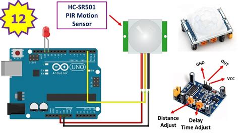 DIYmall Pack HC-SR501 Pir Motion IR Sensor Body Module Infrared For ...