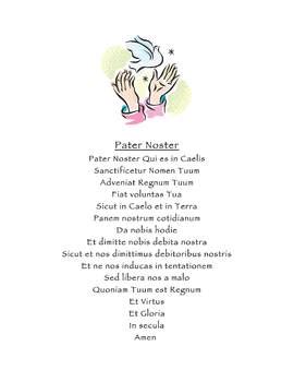 Pater Noster: THe Lord's Prayer in Latin by Bella Luna Latin Lessons