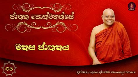 Jathaka katha | ජාතක කතා | මකස ජාතකය | Nauyane ariyadhamma thero ...