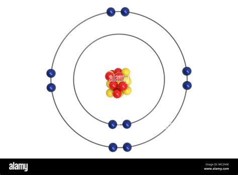 3d Neon Atom Model Project