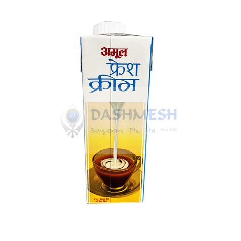 Amul Fresh Cream 250ml - Dashmesh Singapore – Indian Food Distributor ...