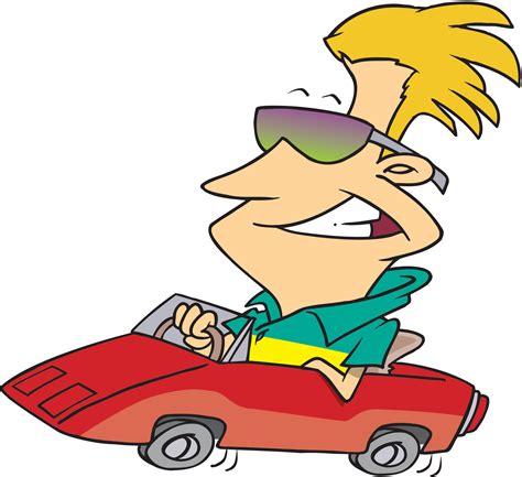 cartoon driving - Clip Art Library