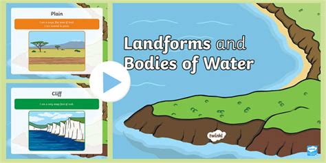 Types of Landforms and Bodies of Water PowerPoint | Twinkl