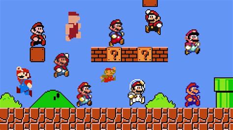 Super Mario Bros. Crossover - All Mario Skins - YouTube