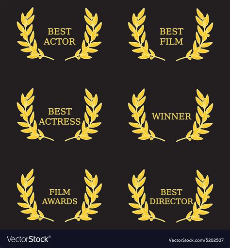 Film awards Royalty Free Vector Image - VectorStock