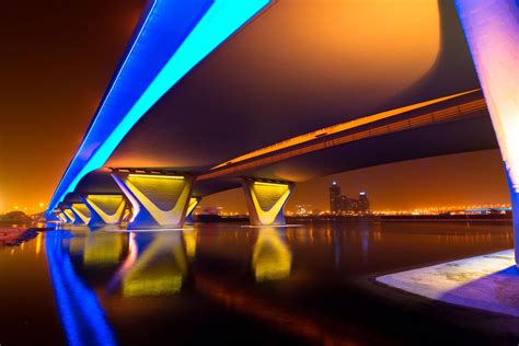 Al Garhoud Bridge, Dubai, UAE - GVA Lighting