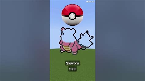 Slowbro Pixel Art (080)! - YouTube