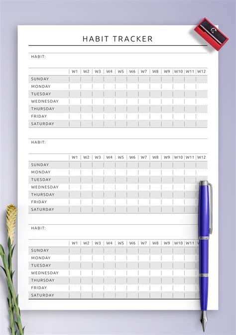 Fitness Tracker Printable