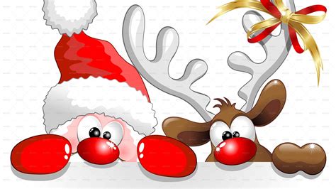 Christmas Cartoon Pics - Cartoon christmas elk (94055) Free EPS ...