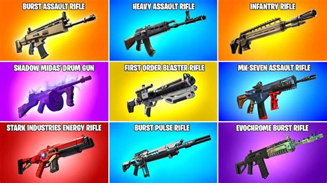 Evolution of All Fortnite Assault Weapons (Chapter 1 Season 1 - Chapter ...