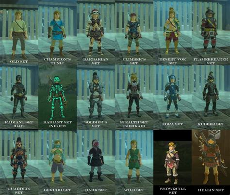 BOTW Armor Sets - zelda post | Legend of zelda, Legend of zelda breath ...