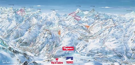 Val d'Isere Trail map - Freeride