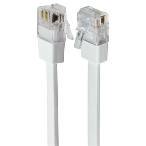 Google (6-Ft) Ethernet Cable RJ45 Gigabit Flat Network Cord - White ...