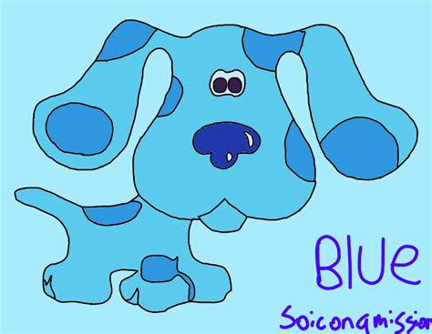 My Drawing of Blue from Blue's Clues by SoiconaMission on DeviantArt