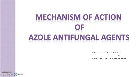 Mechanism of action of Azole Antifungal agents - YouTube