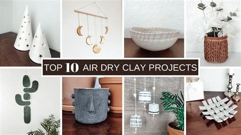 TOP 10 AIR DRY CLAY IDEAS | Minimal and Aesthetic Home Decor Projects ...