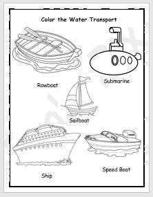 What Is Water Transportation For Kindergarten - Transport Informations Lane