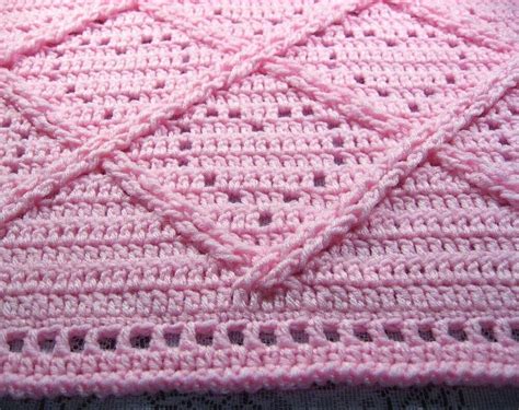 A New Baby Afghan Pattern — Lattice Hearts Baby Afghan | Baby afghan ...