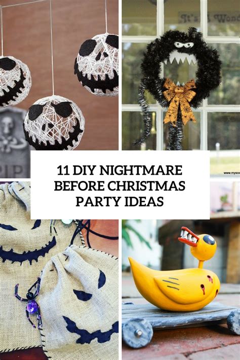 11 DIY Nightmare Before Christmas Halloween Party Ideas - Shelterness