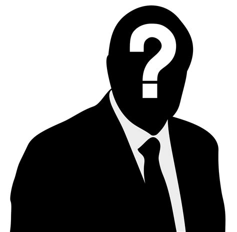 Free Silhouette Of Man With Question Mark, Download Free Silhouette Of ...