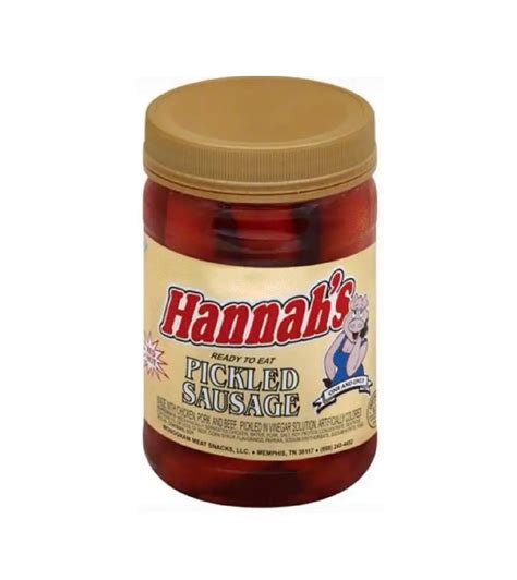 Hannah's Pickled Red Hot Sausages 16 oz Jar - Walmart.com