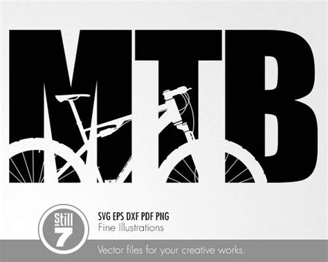 Mtb svg Logotipo de ciclismo de montaña 2 svg eps dxf pdf - Etsy México