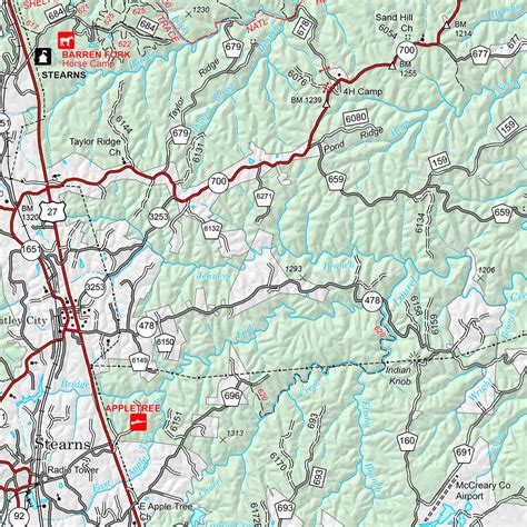 Daniel Boone National Forest Topographic Map - United States Map