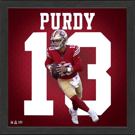 Officially Licensed Brock Purdy San Francisco 49ers IMPACT Jersey Frame ...