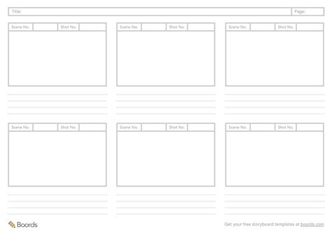 40+ FREE storyboard templates (PDF, PSD, Word & PPT)