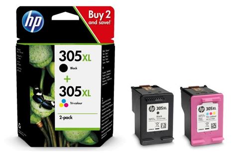 Black & Tri Colour HP 305XL Ink Cartridge Multipack - 6ZA94AE (305XL ...