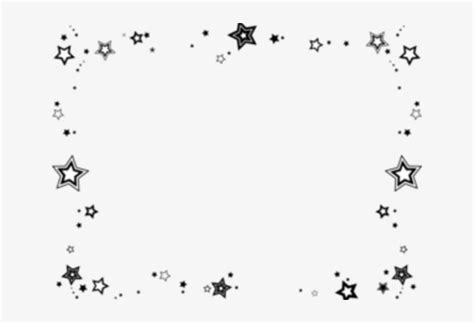 Star Border Clipart Black And White - 640x480 PNG Download - PNGkit