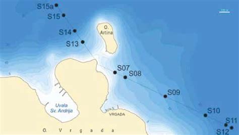 -Locations of sediment sampling along both profiles. Uvala = bay ...