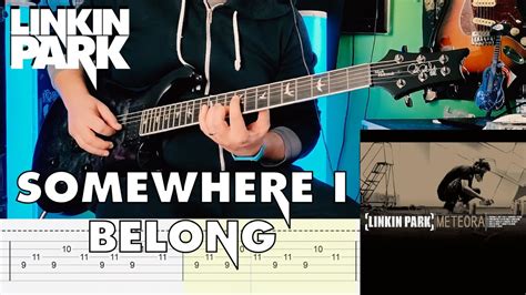 Linkin Park - Somewhere I Belong |Guitar Cover| |Tab| - YouTube