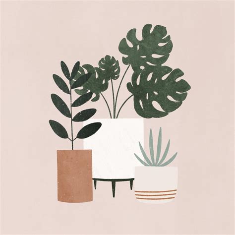 Cool Aesthetic Drawings Plants