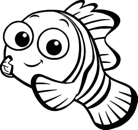 Lindo Nemo para colorear, imprimir e dibujar –ColoringOnly.Com