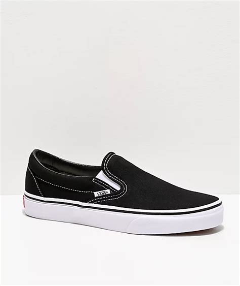 Vans Classic Slip-On Black & White Shoes