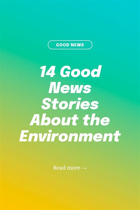 14 Good News Stories About the Environment