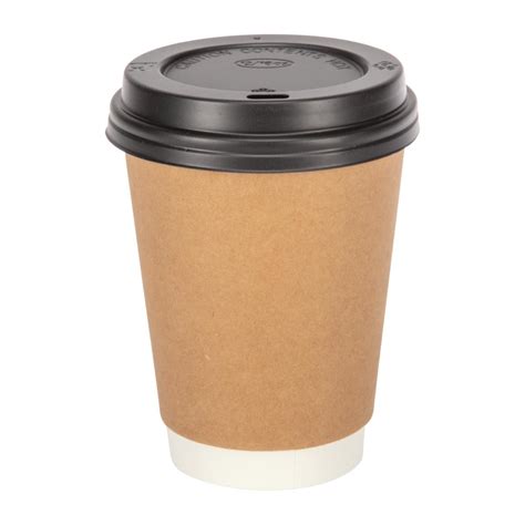 Fiesta Recyclable Takeaway Coffee Cups Double Wall Kraft 340ml (Pack of ...