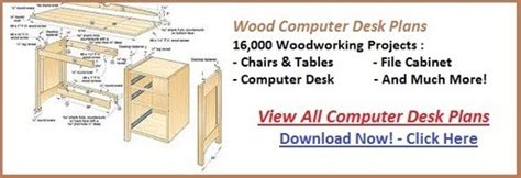 Wood Computer Desk Plans PDF Woodworking