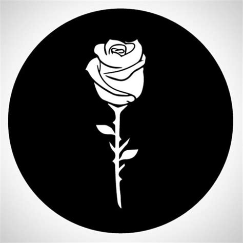 Black and White Rose Logo