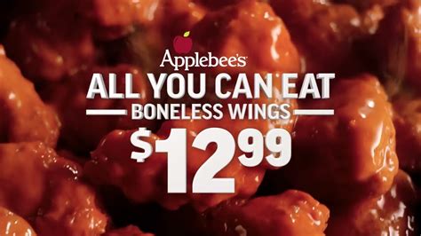 Applebee's Commercial 2022 - (USA) • All You Can Eat Boneless Wings For ...