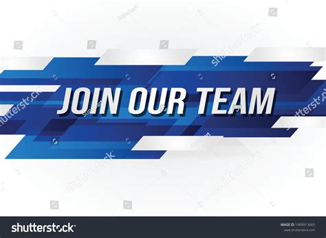 Join Our Team Banner Poster Lettering Stock Vector (Royalty Free ...