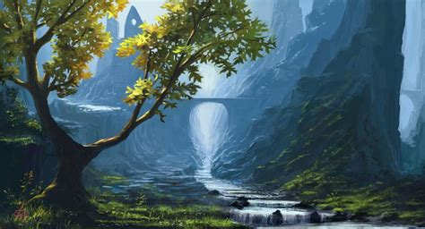 Ravine by =jjpeabody on deviantART | Backgrounds | Environment concept ...