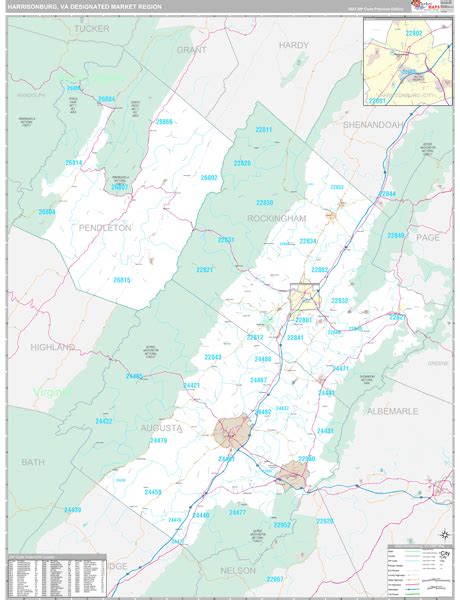 Harrisonburg, VA DMR Maps Premium Style