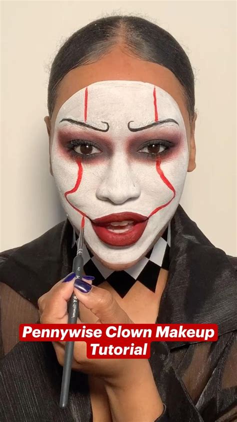 Pennywise Clown Makeup Tutorial📍Halloween Inspiration @MakeupByTammi ...