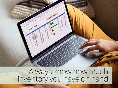 Inventory Dashboard Google Sheets Inventory Tracker Know When Your ...