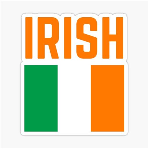 "Irish Flag" Sticker for Sale by CarmelloCove | Redbubble